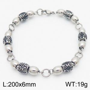 Stainless Steel Bracelet(Men) - KB183132-Z