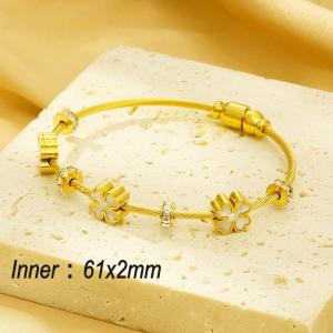 Stainless Steel Wire Bangle - KB183230-HM