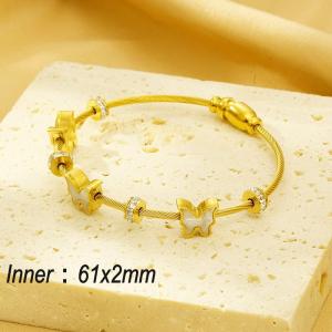 Stainless Steel Wire Bangle - KB183231-HM