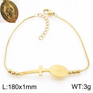 Stainless Steel Gold-plating Bracelet - KB183257-HDJ