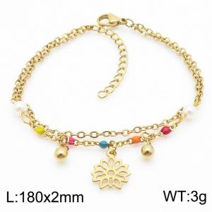 Stainless Steel Gold-plating Bracelet - KB183269-MN