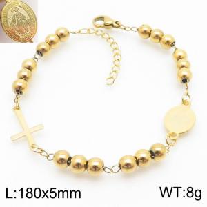 Stainless Rosary Bracelet - KB183315-YU