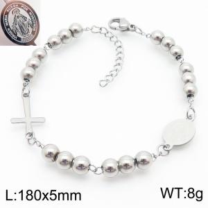 Stainless Rosary Bracelet - KB183316-YU