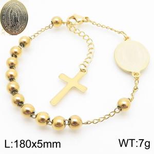 Stainless Rosary Bracelet - KB183317-YU
