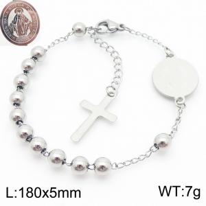 Stainless Rosary Bracelet - KB183320-YU