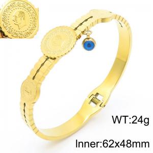Stainless Steel Gold-plating Bangle - KB183417-HM