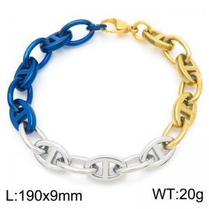 Stainless Steel Gold-plating Bracelet - KB183526-Z
