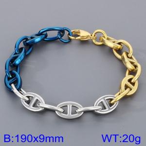 Stainless Steel Gold-plating Bracelet - KB183526-Z