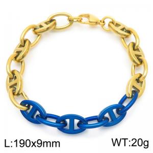 Stainless Steel Gold-plating Bracelet - KB183527-Z