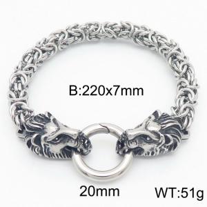 Stainless Steel Bracelet(Men) - KB183532-Z