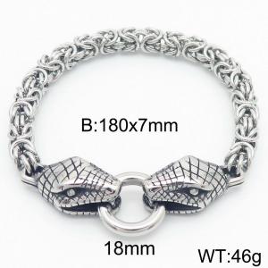 Stainless Steel Bracelet(Men) - KB183533-Z