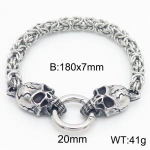 Stainless Steel Bracelet(Men) - KB183535-Z
