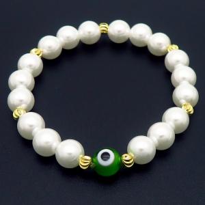 Bead Bracelet - KB183536-WH