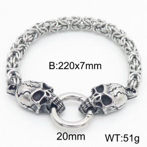 Stainless Steel Bracelet(Men) - KB183536-Z
