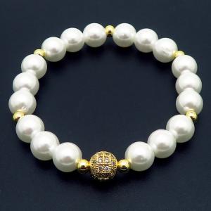 Bead Bracelet - KB183537-WH