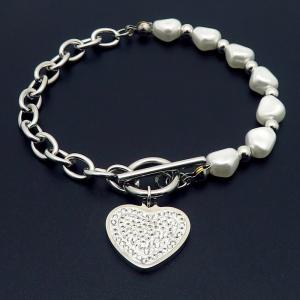 Stainless Steel Bracelet(women) - KB183544-WH