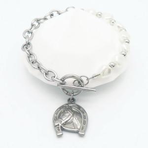 Stainless Steel Bracelet(women) - KB183564-WH