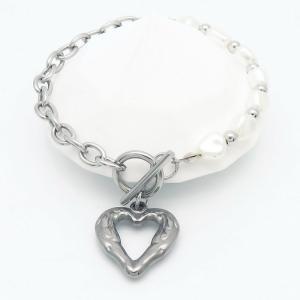 Stainless Steel Bracelet(women) - KB183569-WH