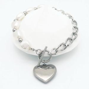 Stainless Steel Bracelet(women) - KB183572-WH