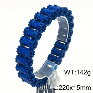 Stainless steel bicycle chain bracelet - KB183613-KFC