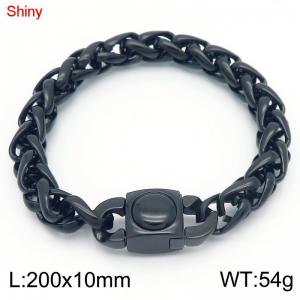 Stainless Steel Black-plating Bracelet - KB183621-Z
