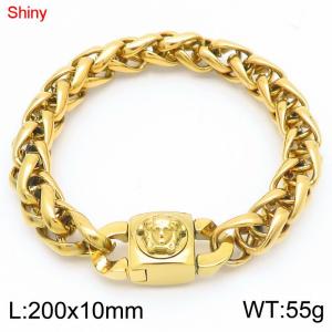 Stainless Steel Gold-plating Bracelet - KB183622-Z