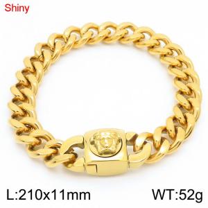 Stainless Steel Gold-plating Bracelet - KB183628-Z