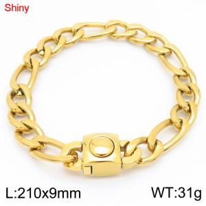 Stainless Steel Gold-plating Bracelet - KB183631-Z