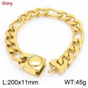 Stainless Steel Gold-plating Bracelet - KB183634-Z