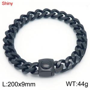 Stainless Steel Black-plating Bracelet - KB183645-Z