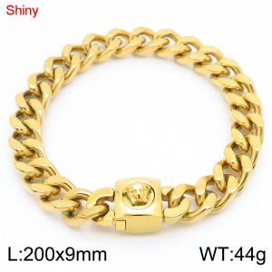 Stainless Steel Gold-plating Bracelet - KB183646-Z