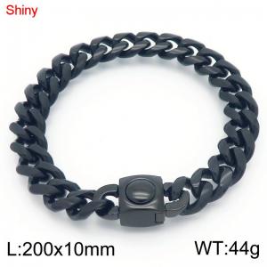 Stainless Steel Black-plating Bracelet - KB183651-Z
