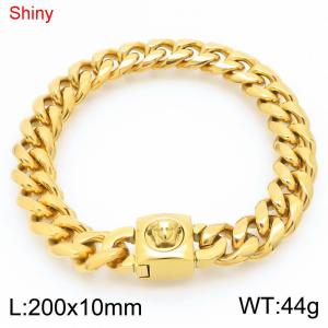 Stainless Steel Gold-plating Bracelet - KB183656-Z