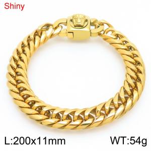 Stainless Steel Gold-plating Bracelet - KB183677-Z