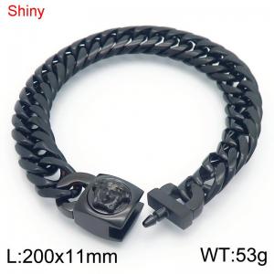 Stainless Steel Black-plating Bracelet - KB183679-Z