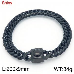 Stainless Steel Black-plating Bracelet - KB183682-Z