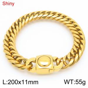 Stainless Steel Gold-plating Bracelet - KB183683-Z