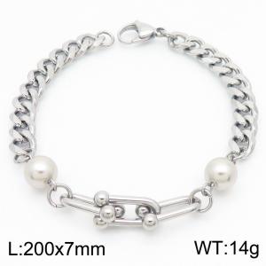 Stainless Steel Bracelet(women) - KB183850-Z