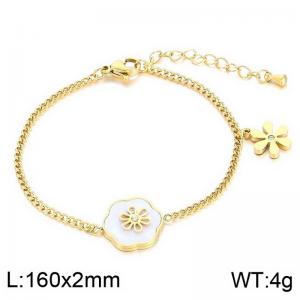 Stainless Steel Gold-plating Bracelet - KB183960-HM