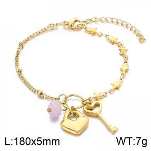 Stainless Steel Gold-plating Bracelet - KB183999-NJ