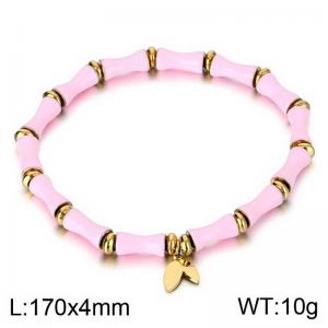 Stainless Steel Gold-plating Bracelet - KB184001-SP