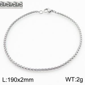 Stainless steel flower basket chain bracelet - KB184171-Z