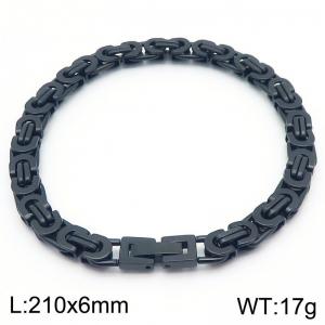 Stainless Steel Black-plating Bracelet - KB184579-KFC