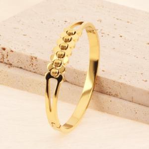 Stainless Steel Gold-plating Bangle - KB184761-SP