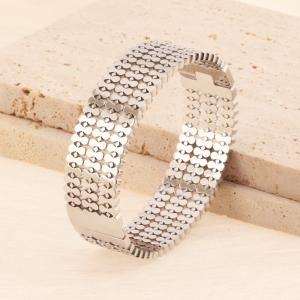Stainless Steel Bangle - KB184766-SP