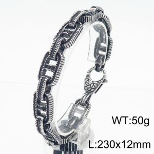 Fashionable and personalized men's titanium steel Japanese bracelet bracelet - KB184815-KJX