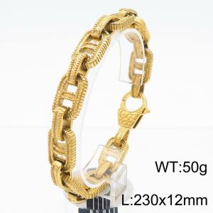 Fashionable and personalized men's titanium steel Japanese bracelet bracelet - KB184816-KJX