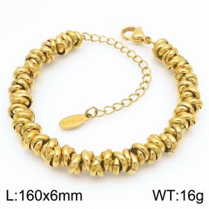 Stainless steel gold handcrafted chain - KB185004-Z