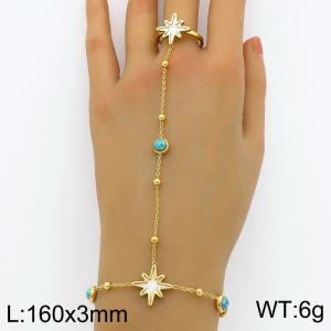 Stainless Steel Stone Bracelet - KB185534-HM