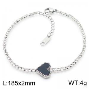 Stainless Steel Stone Bracelet - KB185540-HR